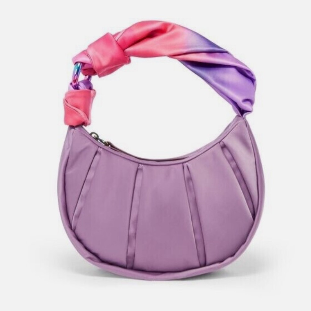 NWT - NEW Tumi ASRA Sateen & Leather 8.75” Crossbody Handbag - PURPLE SUNSET